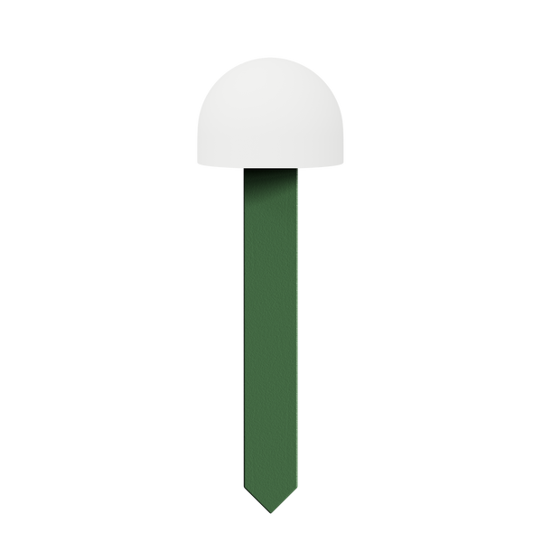 SoilDrops soil moisture sensor with white housing and green probe