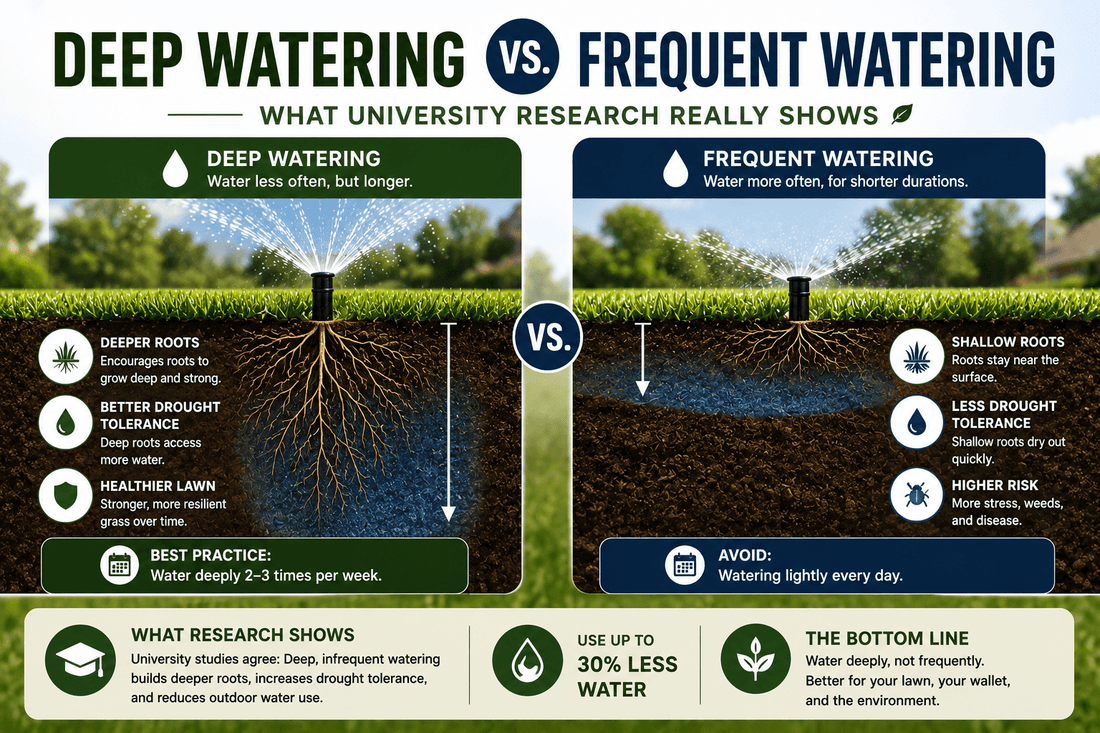 Deep Watering vs Frequent Watering: What University Research Really Shows - Soildrops