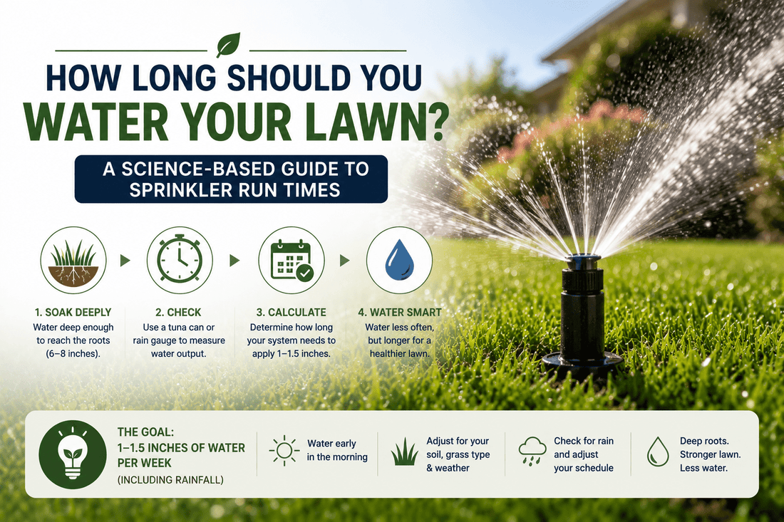 How Long Should You Water Your Lawn? A Science-Based Guide to Sprinkler Run Times - Soildrops
