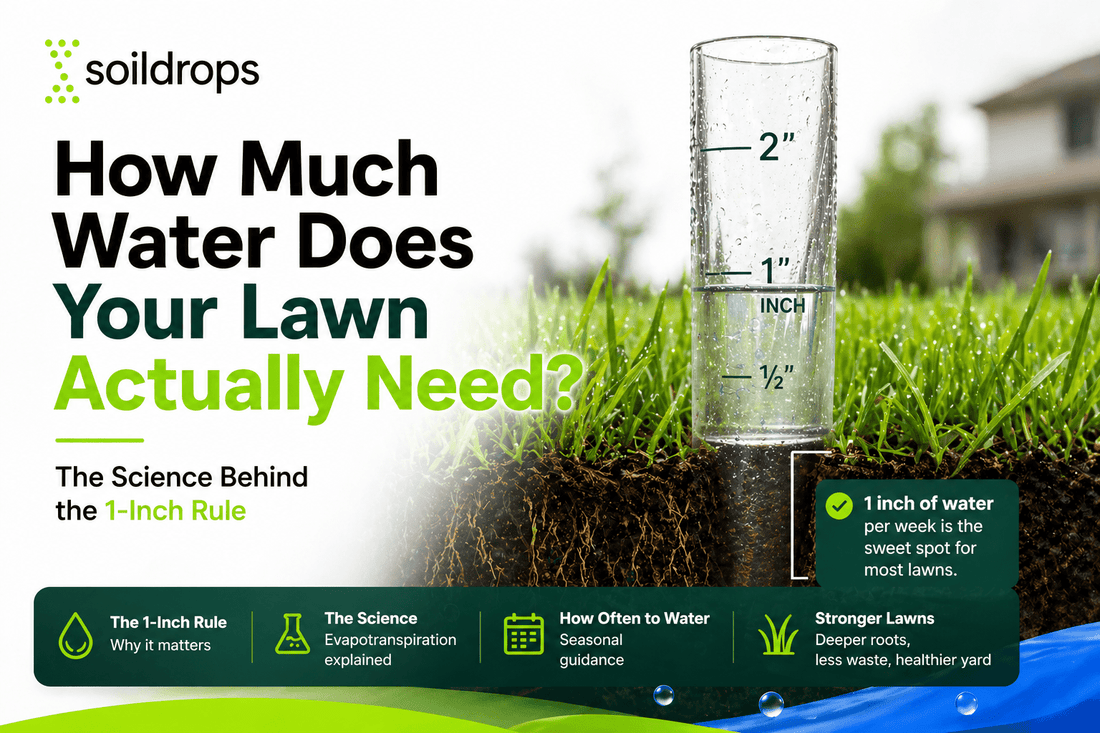 How Much Water Does Your Lawn Actually Need? The Science Behind the 1-Inch Rule - Soildrops