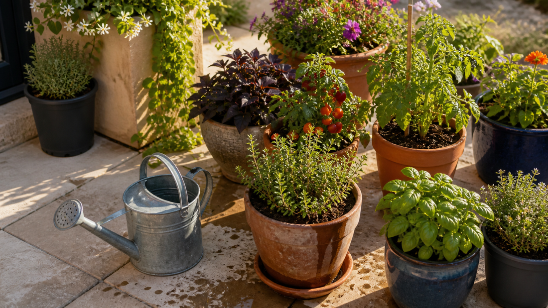 How to Water Container Plants Without Guessing - Soildrops