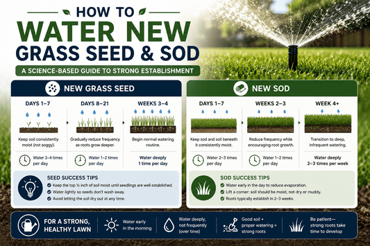 How to Water New Grass Seed and Sod: A Science-Based Guide to Strong Establishment - Soildrops