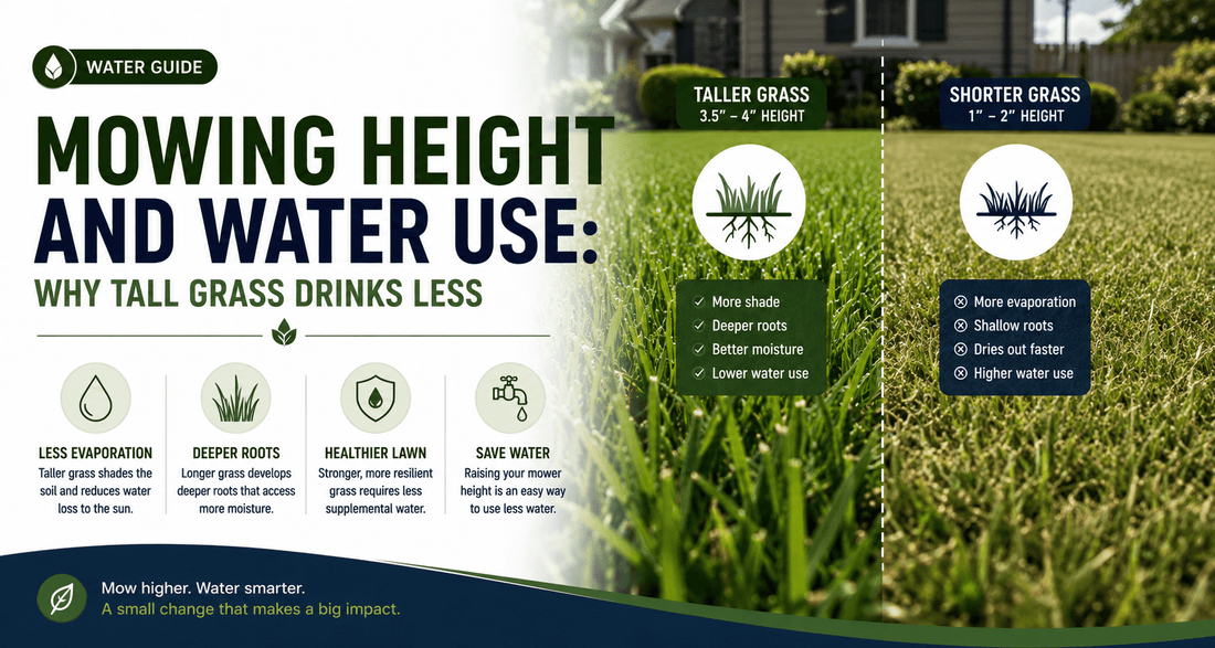 Mowing Height and Water Use: Why Tall Grass Drinks Less - Soildrops