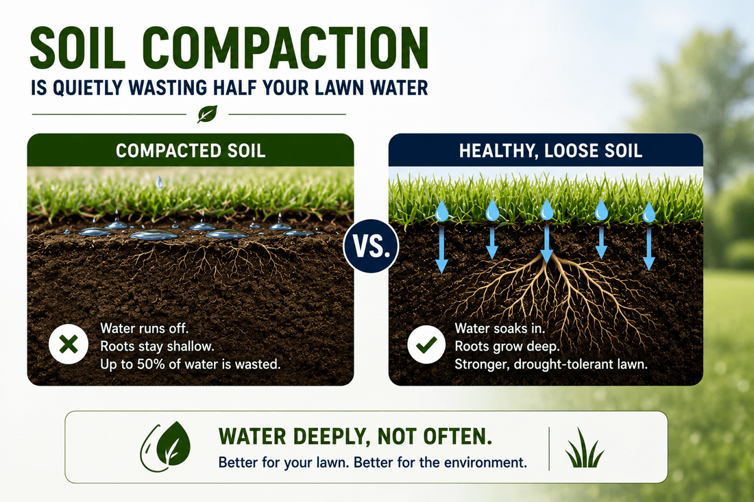 Soil Compaction Is Quietly Wasting Half Your Lawn Water — Here's the Science - Soildrops