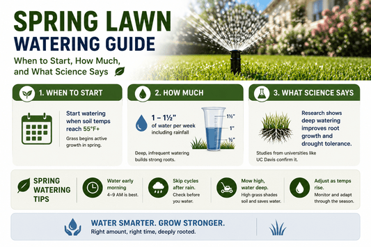 Spring Lawn Watering Guide: When to Start, How Much, and What Science Says - Soildrops