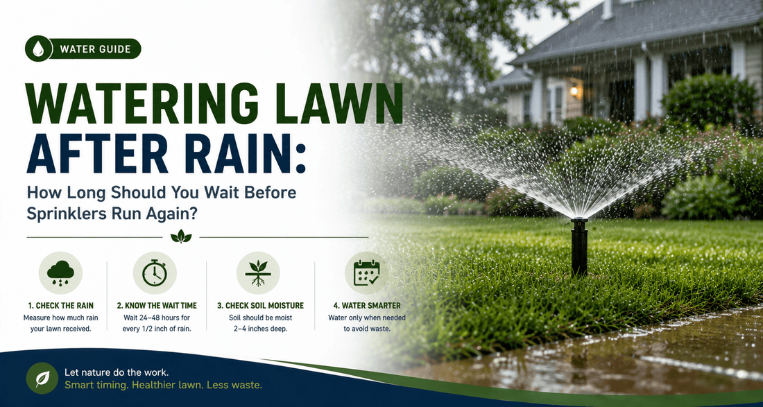 Watering Lawn After Rain: How Long Should You Wait Before Sprinklers Run Again? - Soildrops