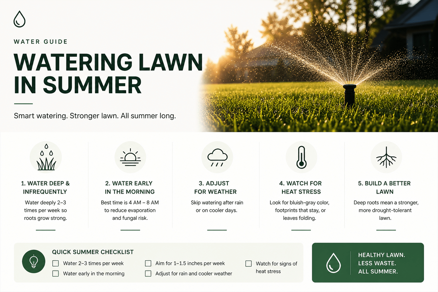 Watering Your Lawn in Summer Heat: The Science-Backed Schedule (and Wh ...