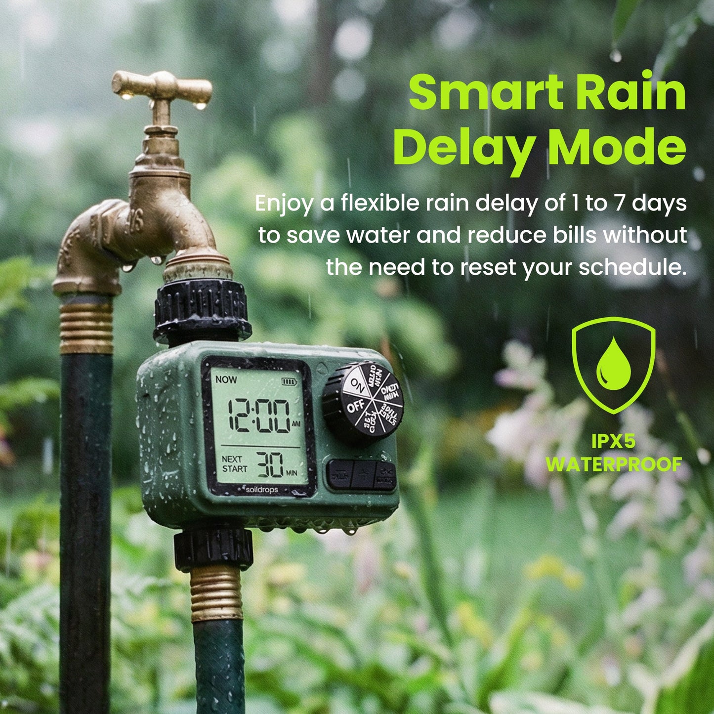 One - way Hose timer - Soildrops