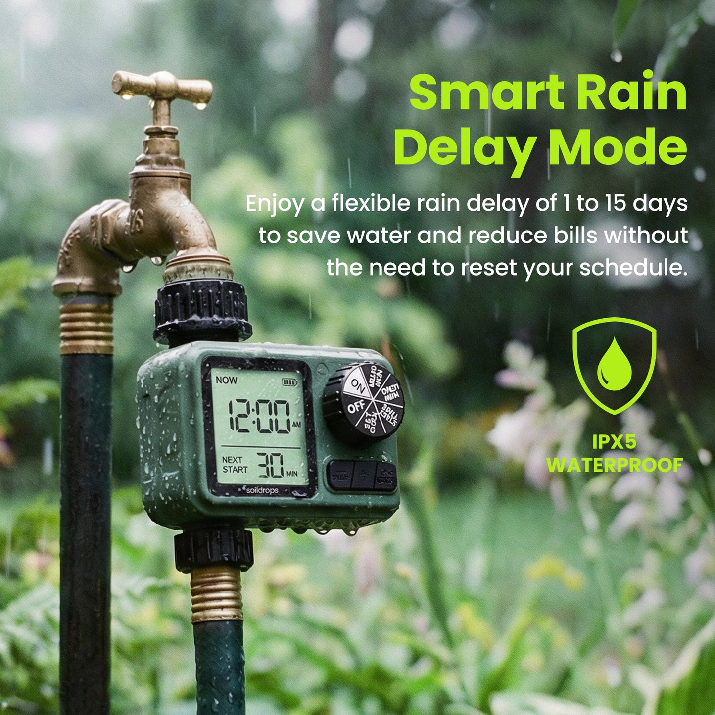 One - way Hose timer - Soildrops