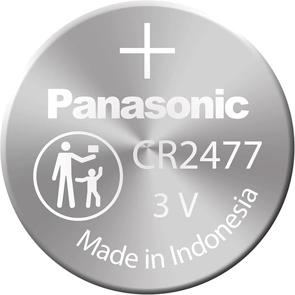 Panasonic Battery CR2477 Lithium 3V (1 Battery Per Pack) - Soildrops