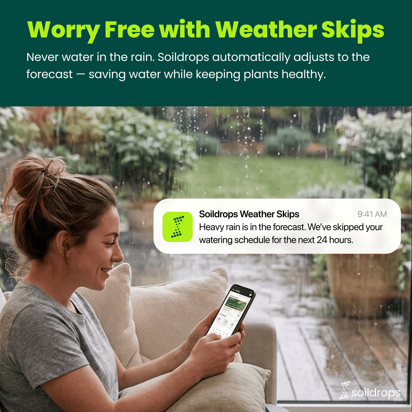 SoilDrops Smart Sprinkler Controller — 8-Zone WiFi Irrigation Controller with AI Scheduling - Soildrops