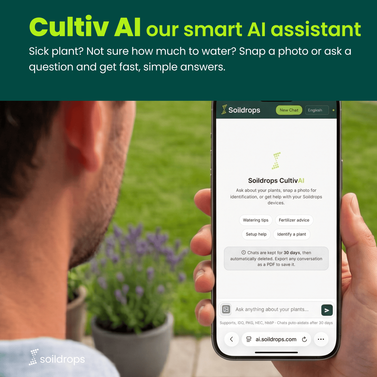 SoilDrops Smart Sprinkler Controller — 8-Zone WiFi Irrigation Controller with AI Scheduling - Soildrops