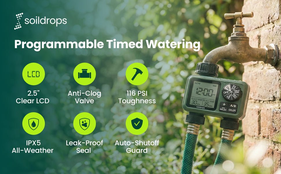 Two - way Hose timer - Soildrops